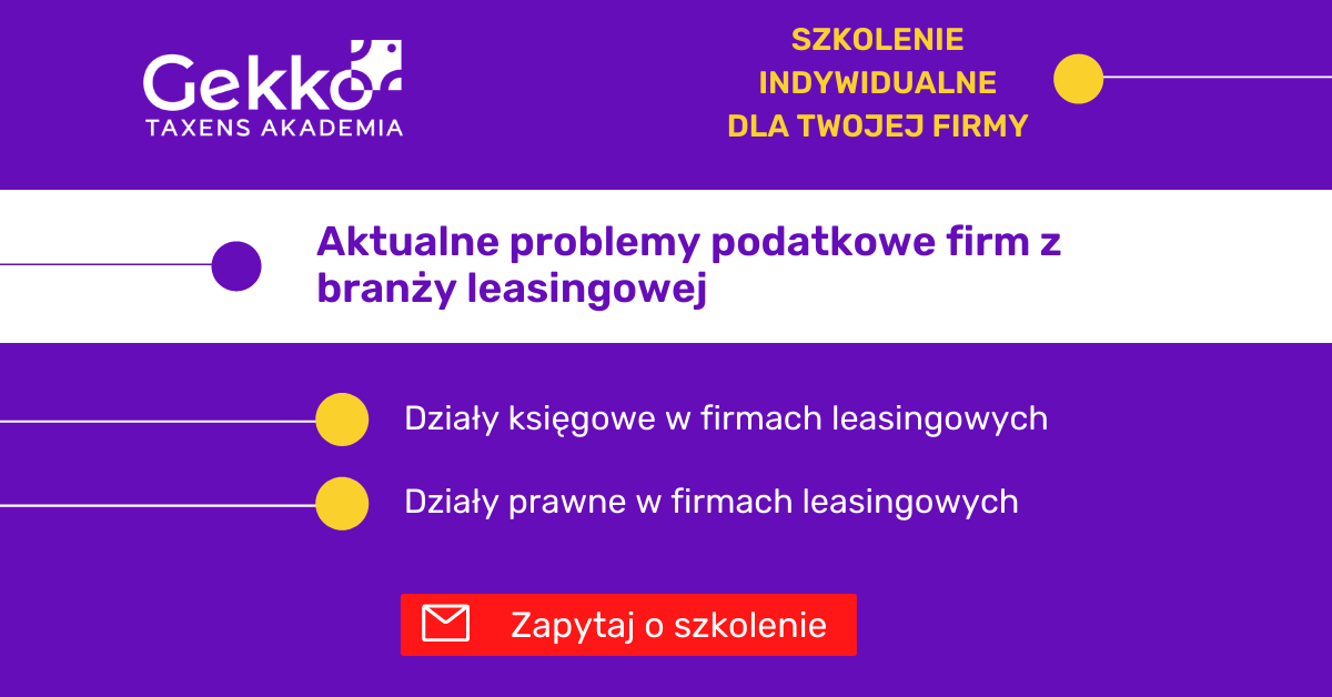 szkolenie leasing
